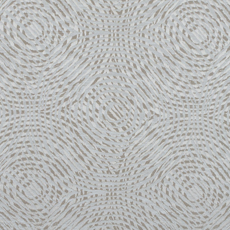 Champagne Geometric Swirls on a Cotton and Polyester Woven
