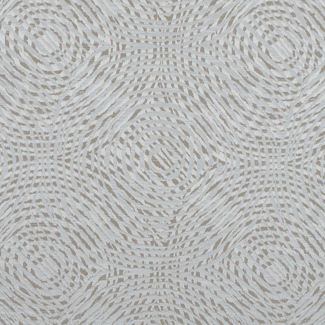 Champagne Geometric Swirls on a Cotton and Polyester Woven