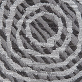 Slate Geometric Swirls on a Cotton and Polyester Woven