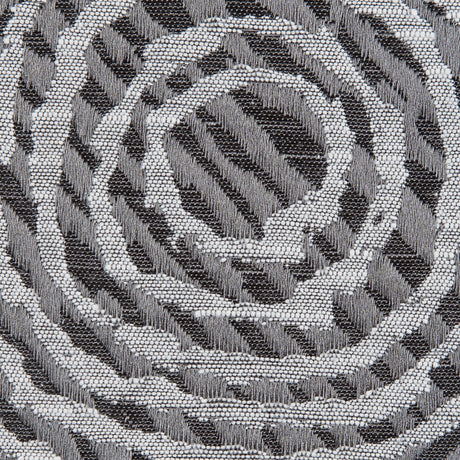 Slate Geometric Swirls on a Cotton and Polyester Woven