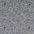 Slate Geometric Swirls on a Cotton and Polyester Woven