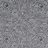 Slate Geometric Swirls on a Cotton and Polyester Woven