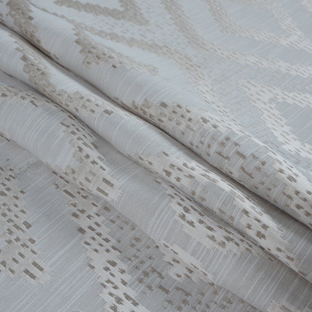 Champagne Diamond Woven Cotton and Polyester Blend
