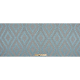 Azure Diamond Woven Cotton and Polyester Blend