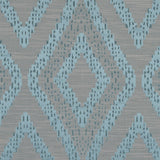 Azure Diamond Woven Cotton and Polyester Blend