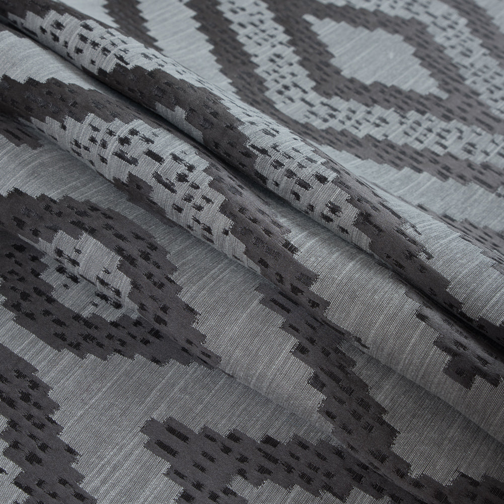 Slate Diamond Woven Cotton and Polyester Blend
