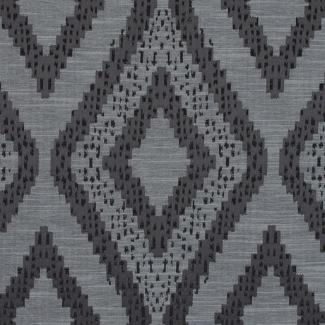 Slate Diamond Woven Cotton and Polyester Blend