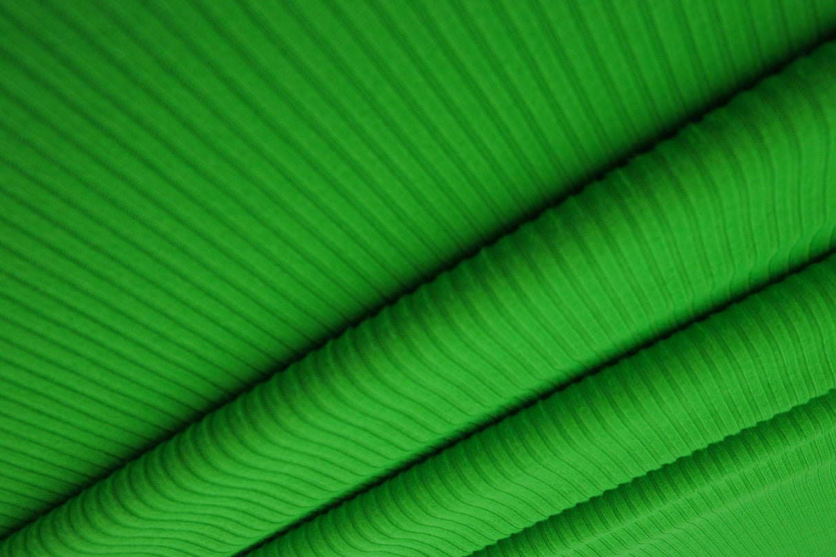 Rib Solid Stretch Knit Fabric