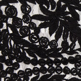 Black Floral Nylon Lace