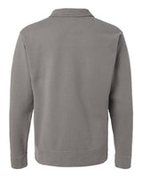 Unisex Garment-Dyed Polo Collar Sweatshirt