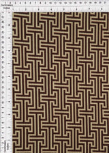 Rib Geometric Greek Print Knit Fabric