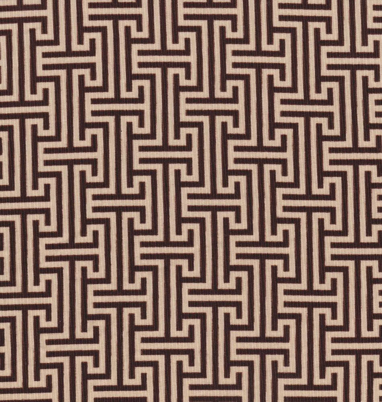 Rib Geometric Greek Print Knit Fabric