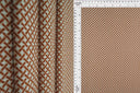 1 yarda de tela de punto acanalado Yummy de poliéster y spandex con estampado retro geométrico de ventana, 58/60" de ancho