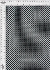 1 Yard Polyester Spandex Yummy Rib Knit Fabric Retro Geo Window Pane Print 58/60" Width
