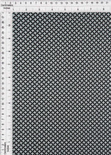 Ribbed Geometric Stretch Knit Fabric