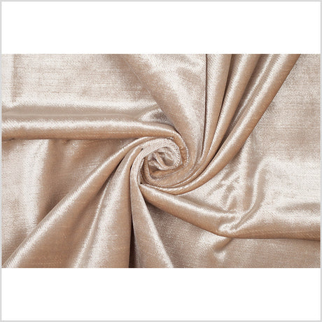 Champagne Polyester Velvet