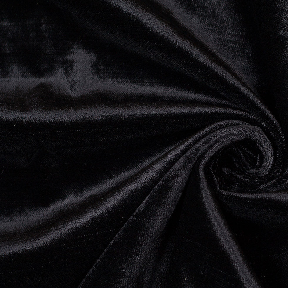Ebony Polyester Velvet