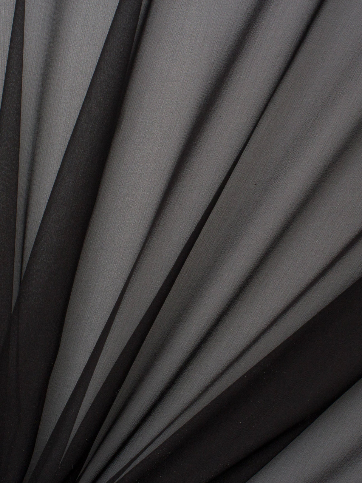 Sheer Black Chiffon