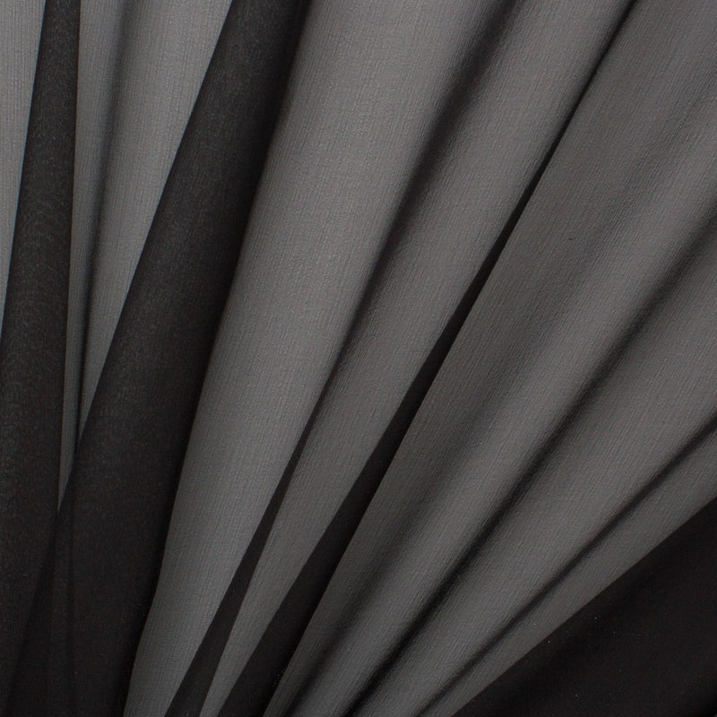 Sheer Black Chiffon