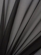 Sheer Black Chiffon