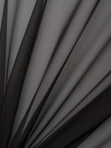 Sheer Black Chiffon