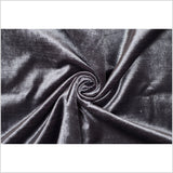 Gunmetal Polyester Velvet