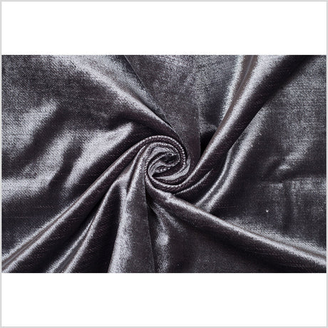 Gunmetal Polyester Velvet