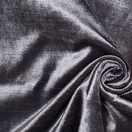 Gunmetal Polyester Velvet