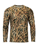 Men's Oxford Performance Camo Print Long Sleeve T-Shirt