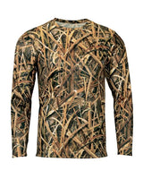 Men's Oxford Performance Camo Print Long Sleeve T-Shirt