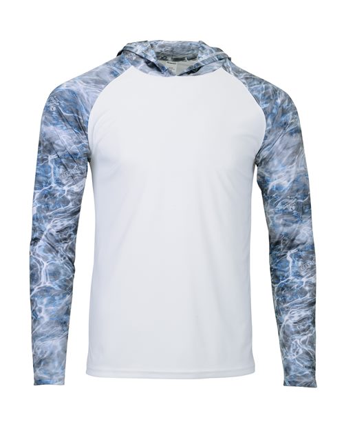 Paragon Men's Biloxi Performance Colorblocked Hooded Long Sleeve T-Shirt