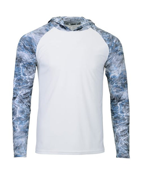 Paragon Men's Biloxi Performance Colorblocked Hooded Long Sleeve T-Shirt