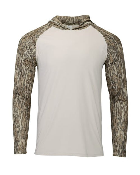 Paragon Men's Biloxi Performance Colorblocked Hooded Long Sleeve T-Shirt