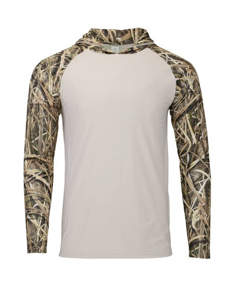 Paragon Men's Biloxi Performance Colorblocked Hooded Long Sleeve T-Shirt