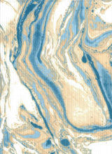 Rib Knit Marble Tie-Dye Print Fabric