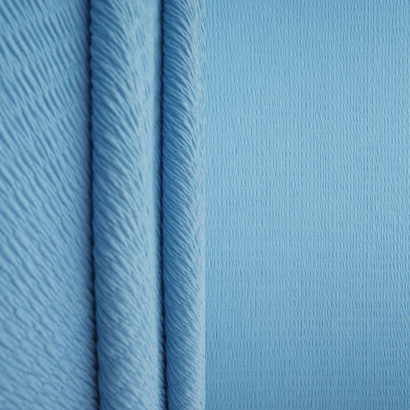 Smocked Rayon Knit Solid Fabric