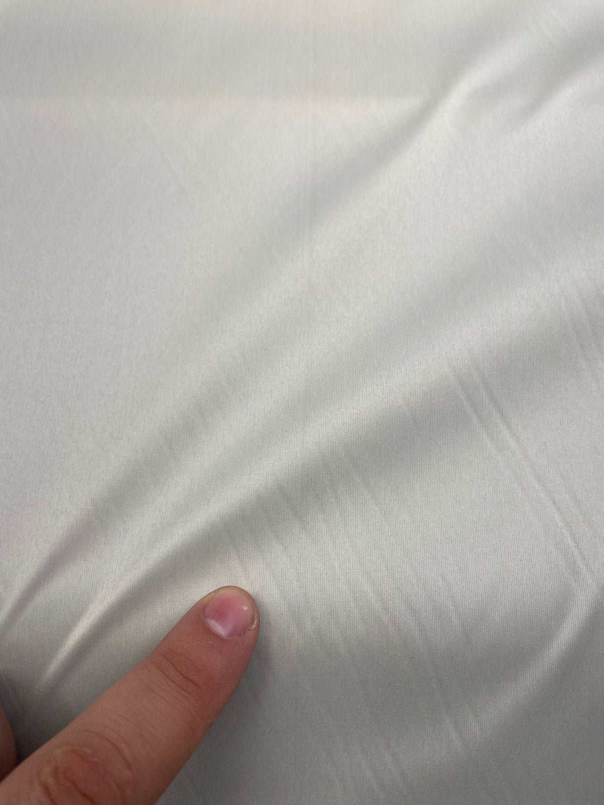 Italian Polyester Satin in Shades of White and Gray