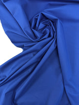 Blue Polyester Viscose Knitted Fabric