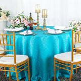 Elegant Round Marquis Damask Table Cover