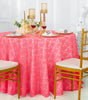 Round Lace Table Overlay Coral 108