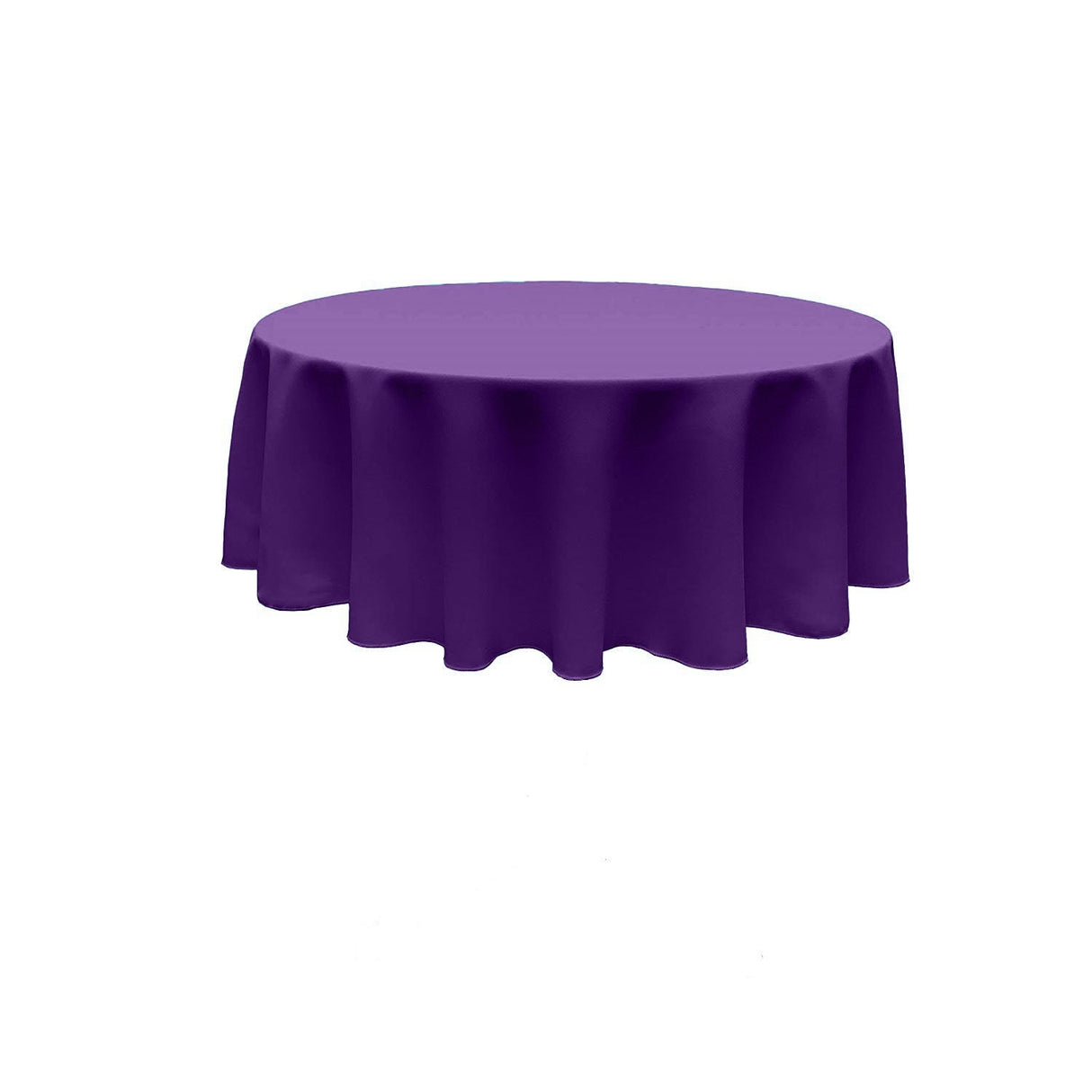 Poly Poplin Fabric - Seamless Round Tablecloth, 108" Diameter (1 Piece)