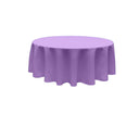 Poly Poplin Fabric - Seamless Round Tablecloth, 108" Diameter (1 Piece)