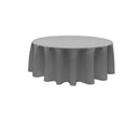 Poly Poplin Fabric - Seamless Round Tablecloth, 108" Diameter (1 Piece)