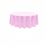 Poly Poplin Fabric - Seamless Round Tablecloth, 108" Diameter (1 Piece)