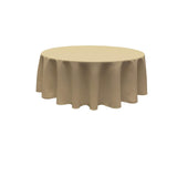 108" Round Polyester Poplin Tablecloth - Polyester Poplin Fabric, Seamless Round Tablecloth, 108" Width (1 Piece)