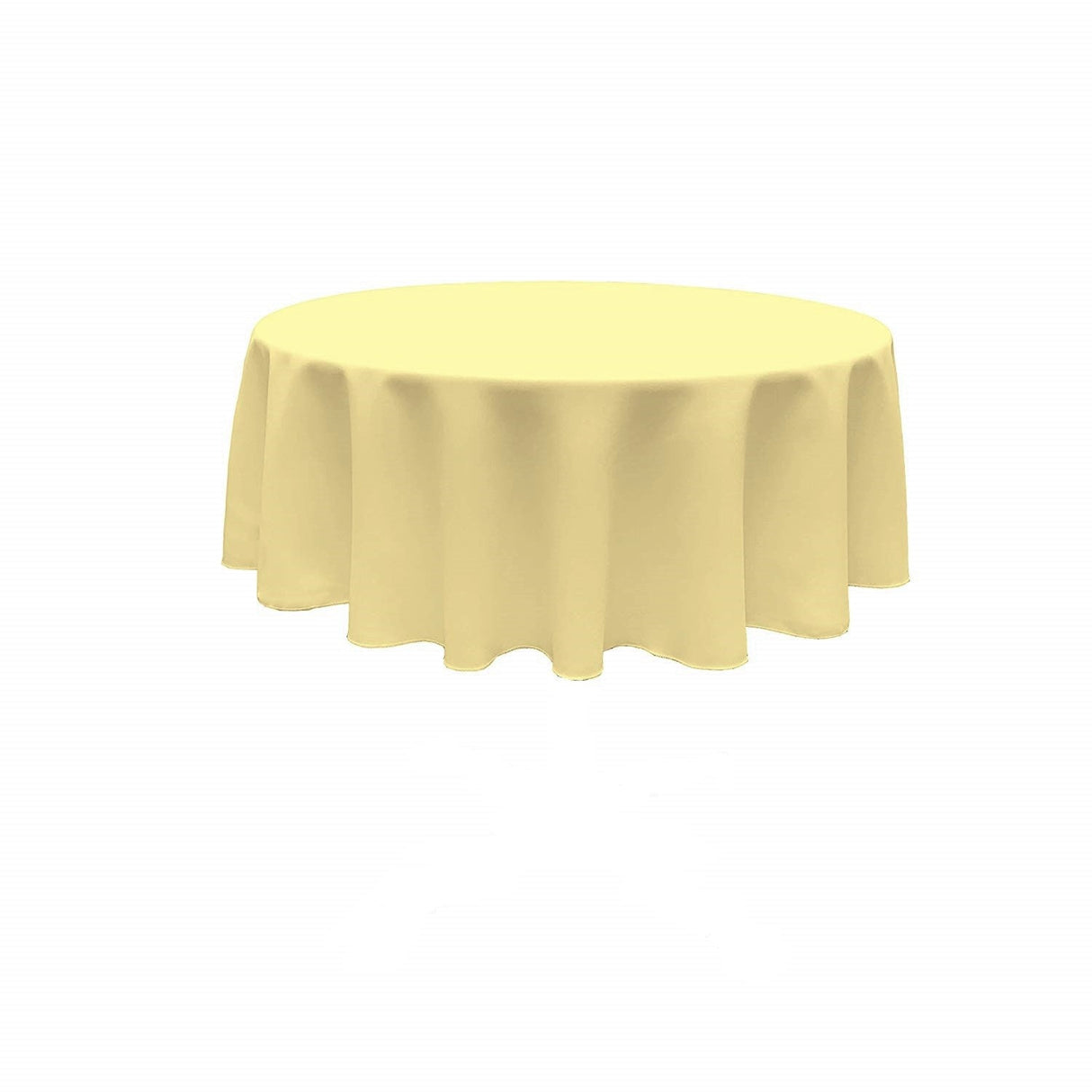 108" Round Polyester Poplin Tablecloth - Polyester Poplin Fabric, Seamless Round Tablecloth, 108" Width (1 Piece)