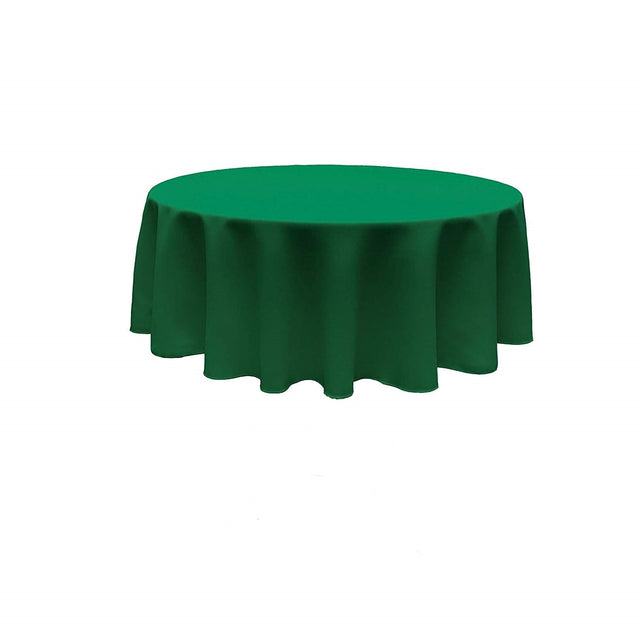 108" Round Polyester Poplin Tablecloth - Polyester Poplin Fabric, Seamless Round Tablecloth, 108" Width (1 Piece)