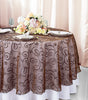 Round Organza Table Overlay 108" Chocolate