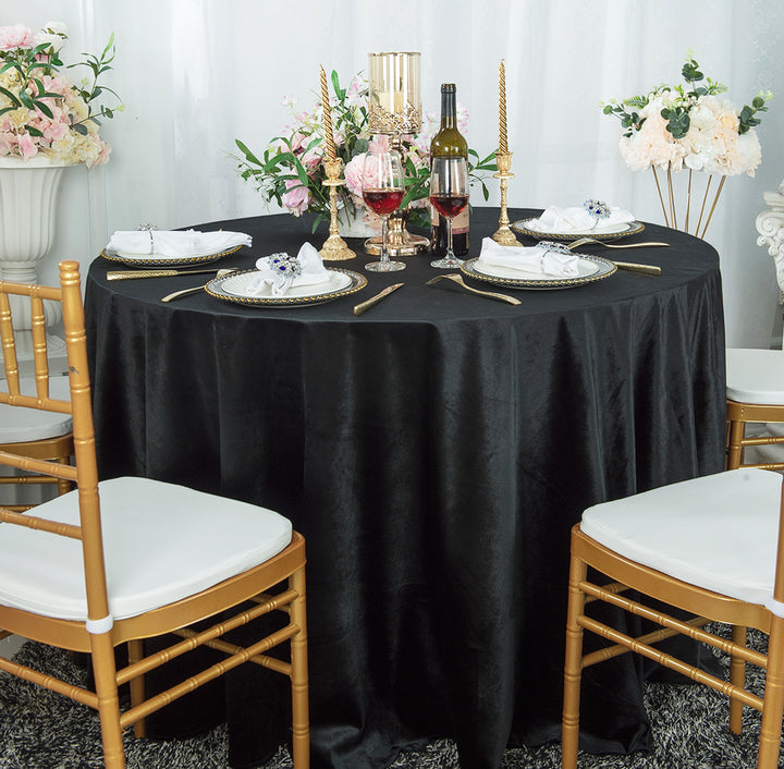 Round Seamless Italian Velvet Table Cover