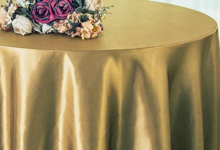 Seamless Round Satin Tablecloth – Elegant Finish